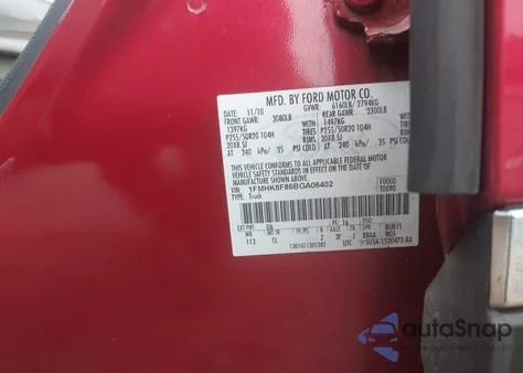 2011 Ford Explorer Limited z USA, uszkodzony, nr VIN 1FMHK8F86BGA06402